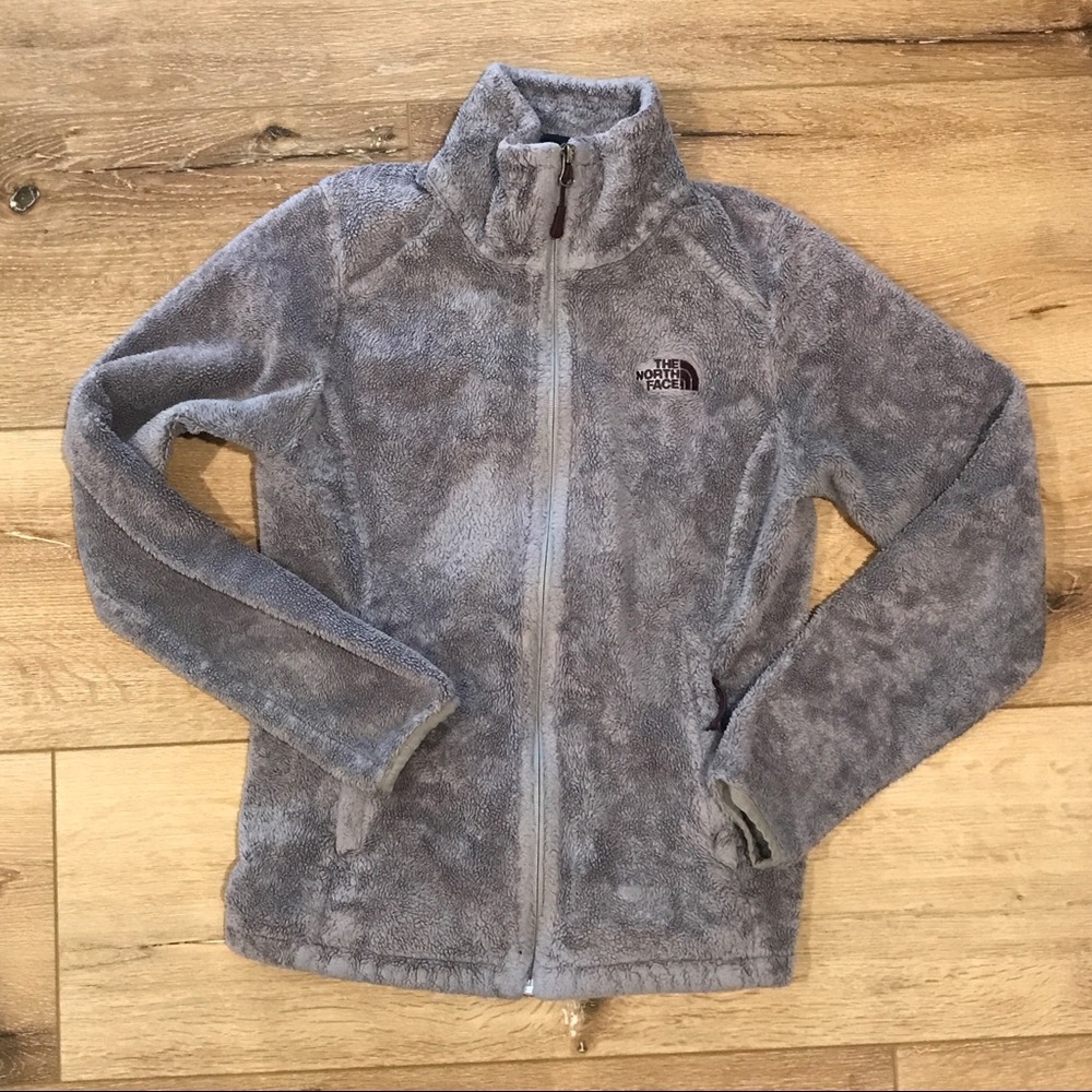 The North Face Grey Osito High Pile Fleece Jacket Zip Front XS - Picture 2 of 12